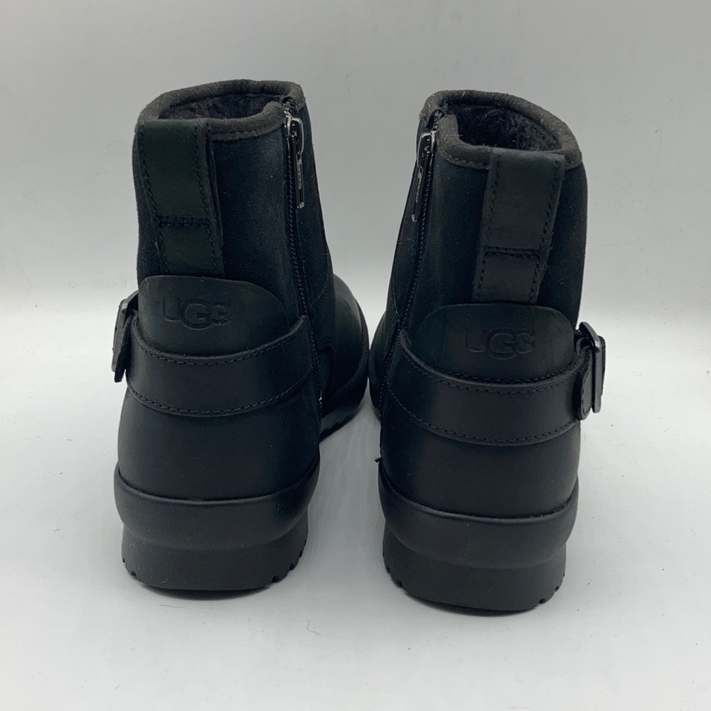 UGG Women's Selima Rubber Rain Water Leather Boot - Picture 3 of 7